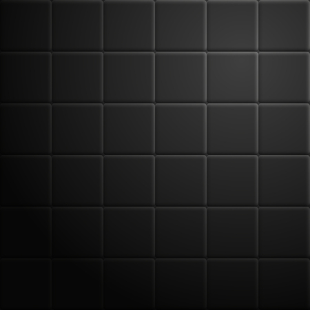 Dark abstract background, texture from black tiles, vector illustration.のイラスト素材