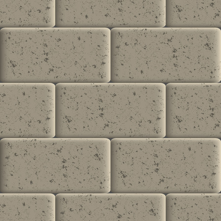 Seamless background of sidewalk tiles, abstract grunge texture, vector illustration.のイラスト素材