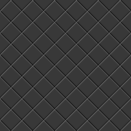 Abstract background, seamless texture from black tiles, vector illustration.のイラスト素材