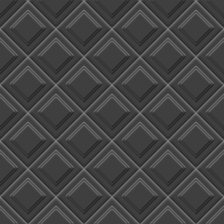Abstract background, seamless texture from black tiles, vector illustration.のイラスト素材