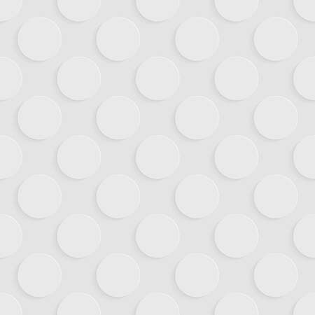 Seamless gray background from a set of circles of different sizes with shadow, vector illustration.のイラスト素材