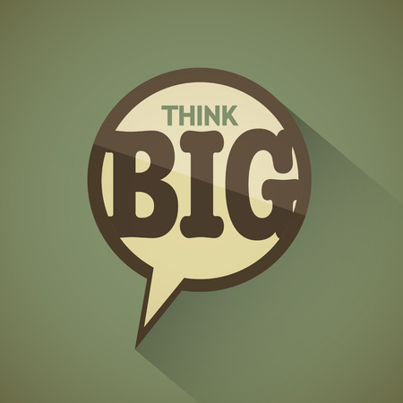 Think big vectorのイラスト素材