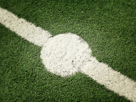 Soccer Field Center Lineの写真素材