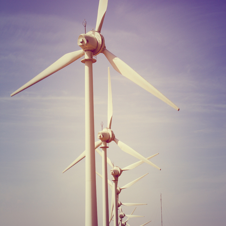 windmills electric powerの写真素材