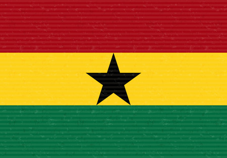 Ghana Flagのイラスト素材