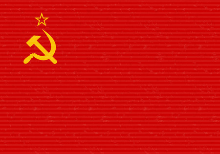 CCCP Flag Grungeのイラスト素材