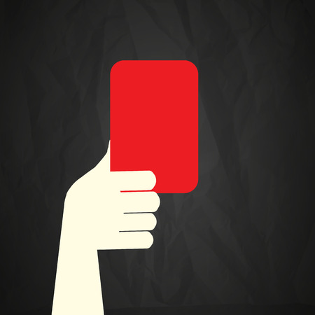 Red cardのイラスト素材