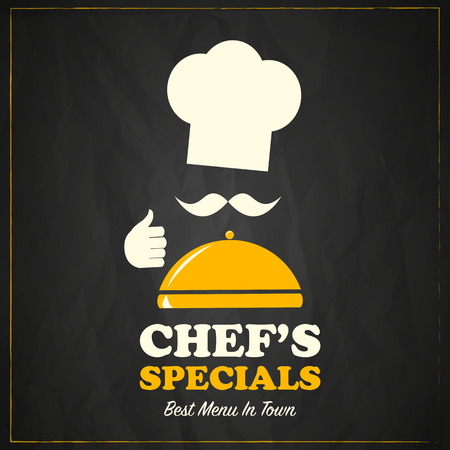 Restaurant menu retro flyer designのイラスト素材