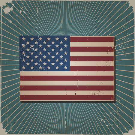 Vintage independence day designのイラスト素材