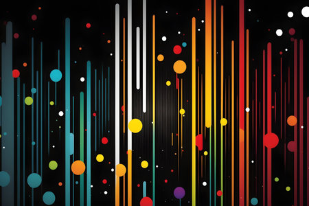Abstract colorful stripe lines backgroundの素材