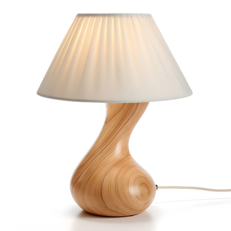 Table lamp isolated on white backgroundの素材