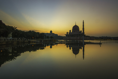Putra Mosque of Putrajayaのeditorial素材