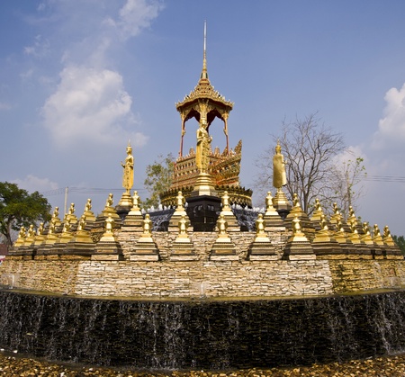 Buddha statue Thai Temple,Ratchaburi in Thailandの写真素材