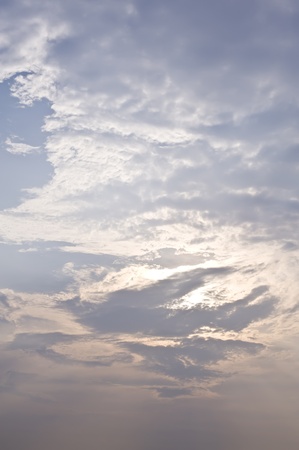sky and light of sunの写真素材