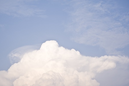 cloud in blue sky