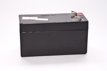 Battery isolatedの写真素材