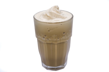 coffee ice on white backgroundsの写真素材