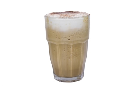 coffee ice on white backgroundsの写真素材