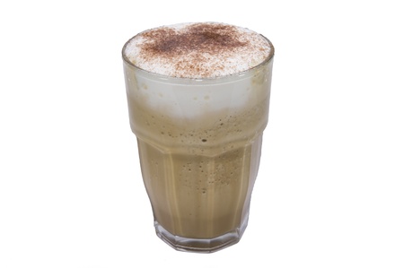 coffee ice on white backgroundsの写真素材