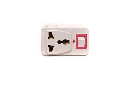 power plug on white backgrounds