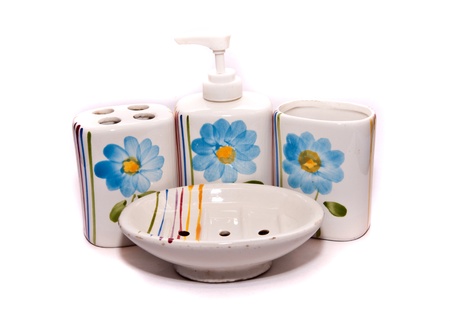 ceramic,Decorations in bathroom の写真素材