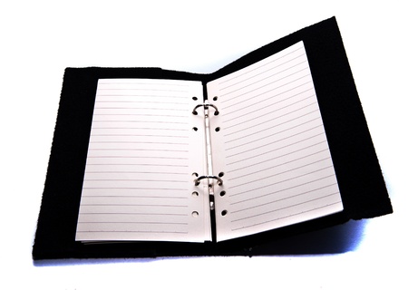 blank note on white backgroundsの写真素材