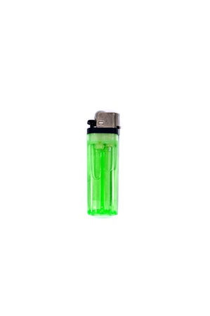Cigarette lighter on white backgroundsの写真素材