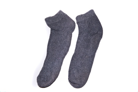 socks on white backgroundsの写真素材