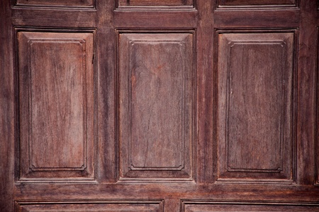 wood window on houseの写真素材