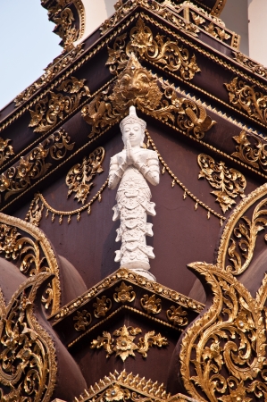 buddha statue in thai templeの写真素材