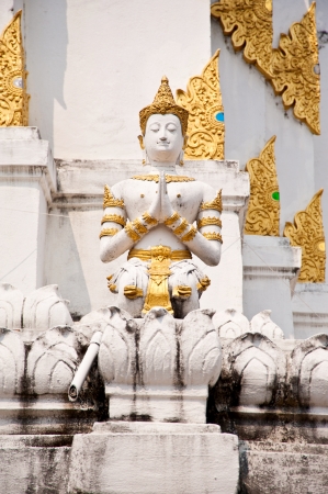 thai temple angle statue in thai templeの写真素材