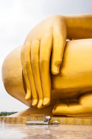 hand of buddha statueの写真素材