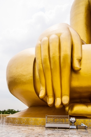 hand of buddha statueの写真素材