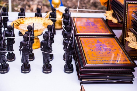 buddha statue in thai templeの写真素材