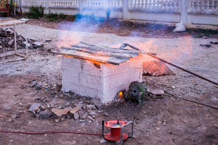 kiln in thai templeの写真素材
