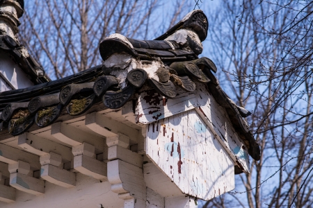 korea roof houseの写真素材