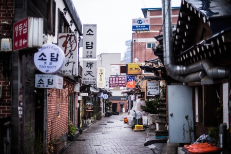 walk way in koreaのeditorial素材