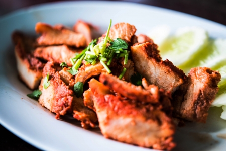 Roasted pork,thai foodの写真素材
