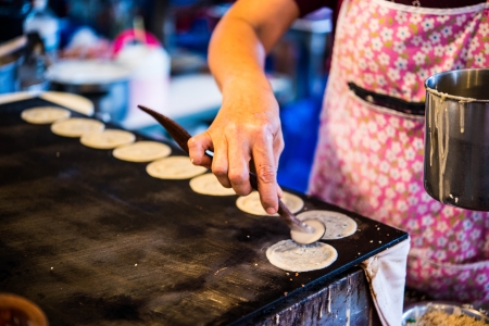thai pancake,thai dessertの写真素材