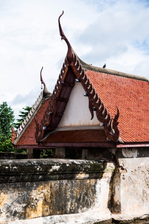 thai temple church roofの写真素材