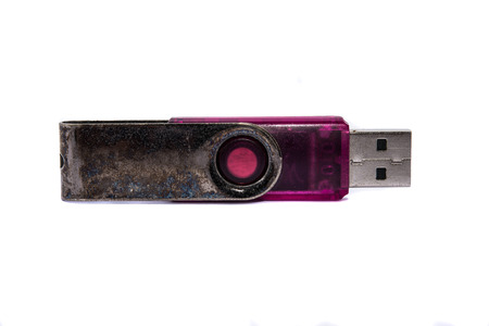 USB on white background