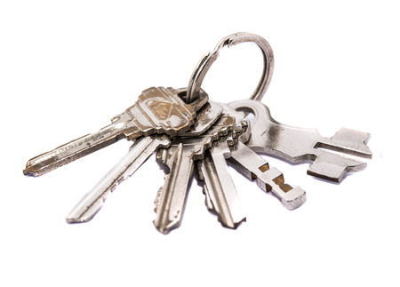key on white backgroundsの写真素材