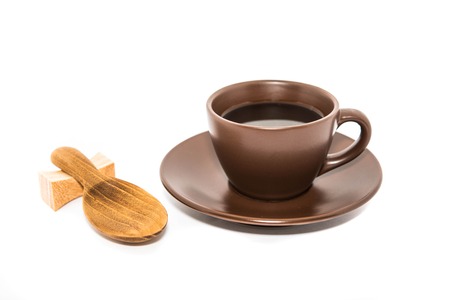 Coffee cup on white backgroundsの写真素材