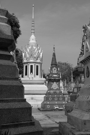 Pagoda in thai templeの写真素材