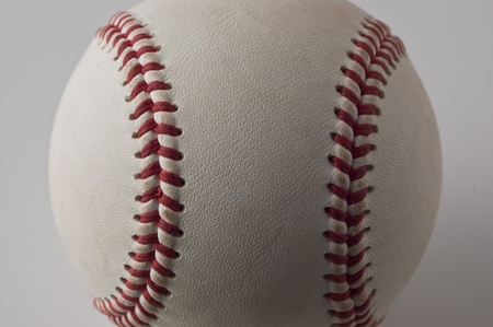 Baseball on white backgroundの写真素材