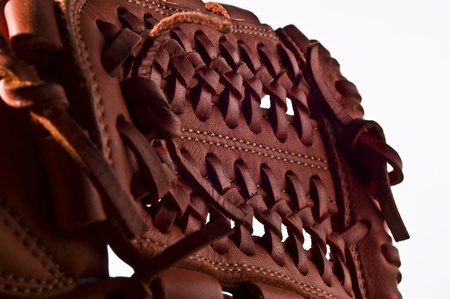close up of baseball gloveの写真素材