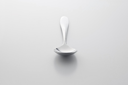 Spoon on white backgroundの写真素材