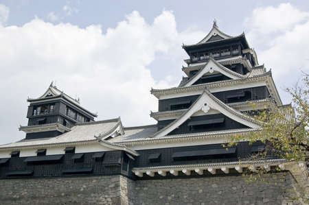 Kumamoto castle, Japanのeditorial素材