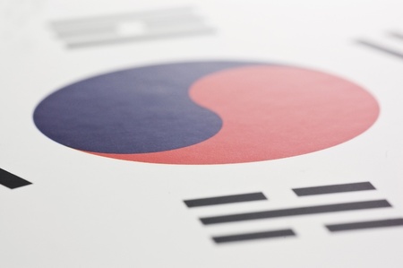 Flag of South Koreaの写真素材