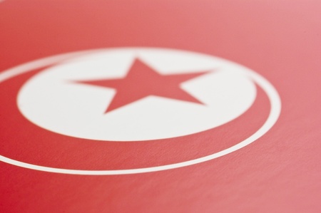Flag of Tunisiaの写真素材